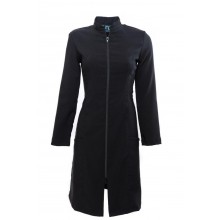 LONG MANDARIN- SQUARE POCKET ZIPPER CLOSURE