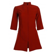 SHORT MANDARIN- INSEAM POCKET ZIPPER CLOSURE